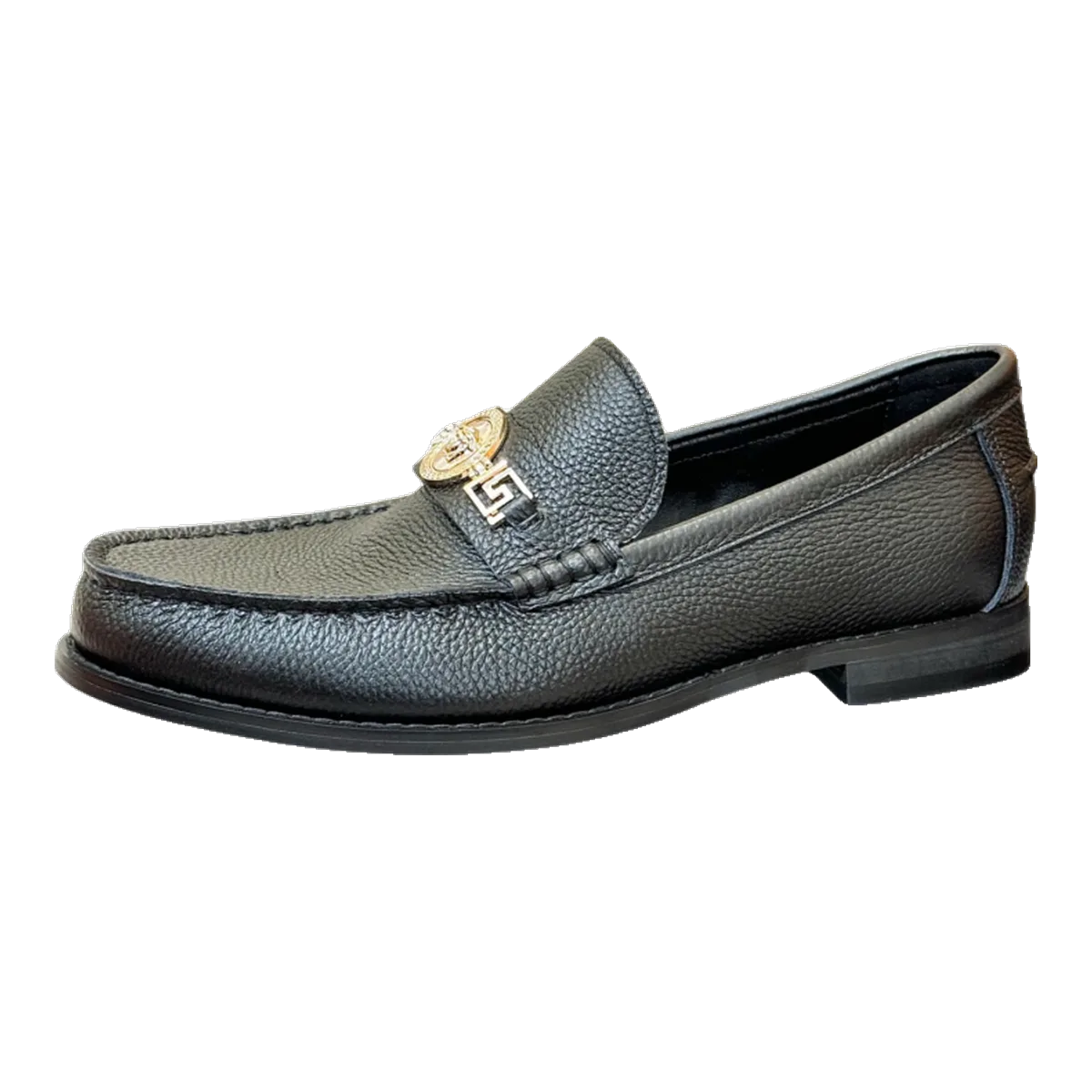 Versace Grey Driver Loafers