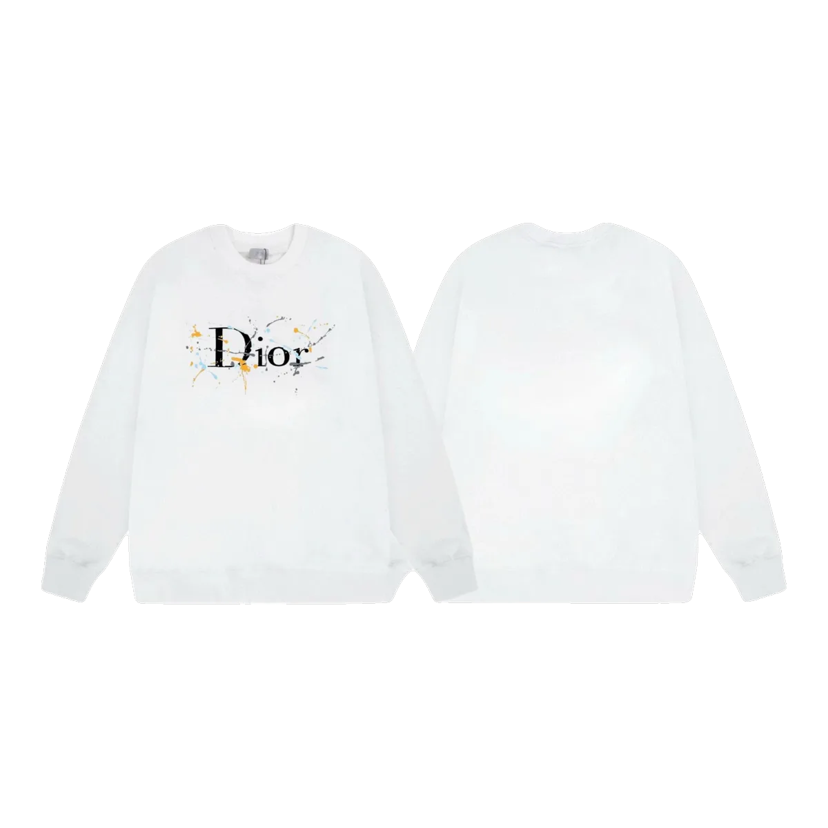 Dior White Sweatshirt Logo