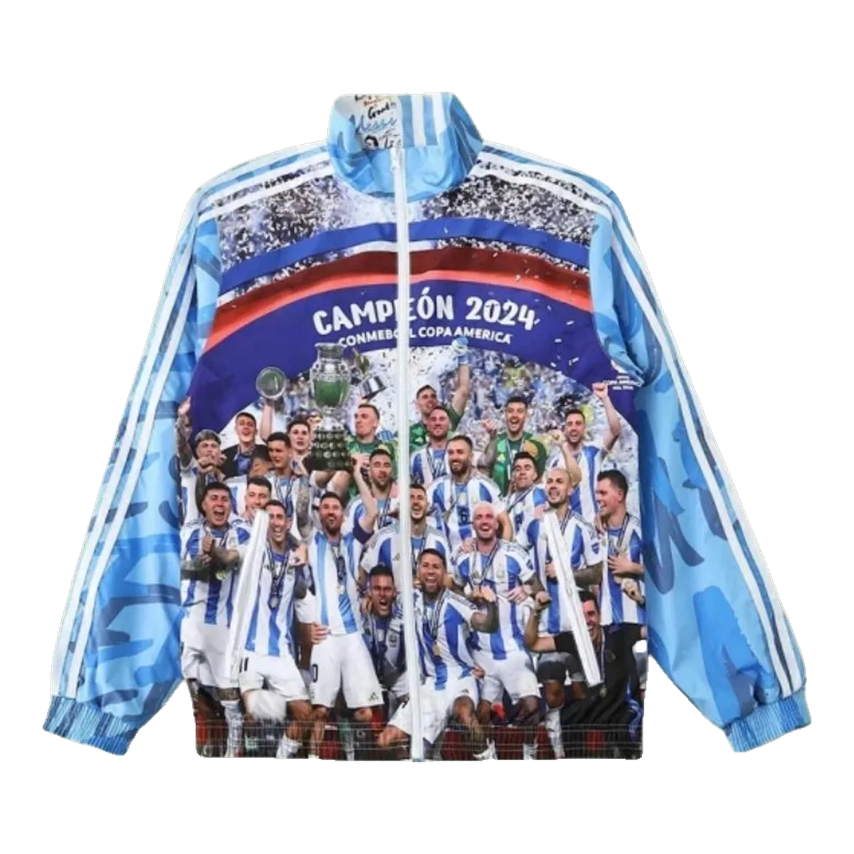 On Blue Graphic Windbreaker