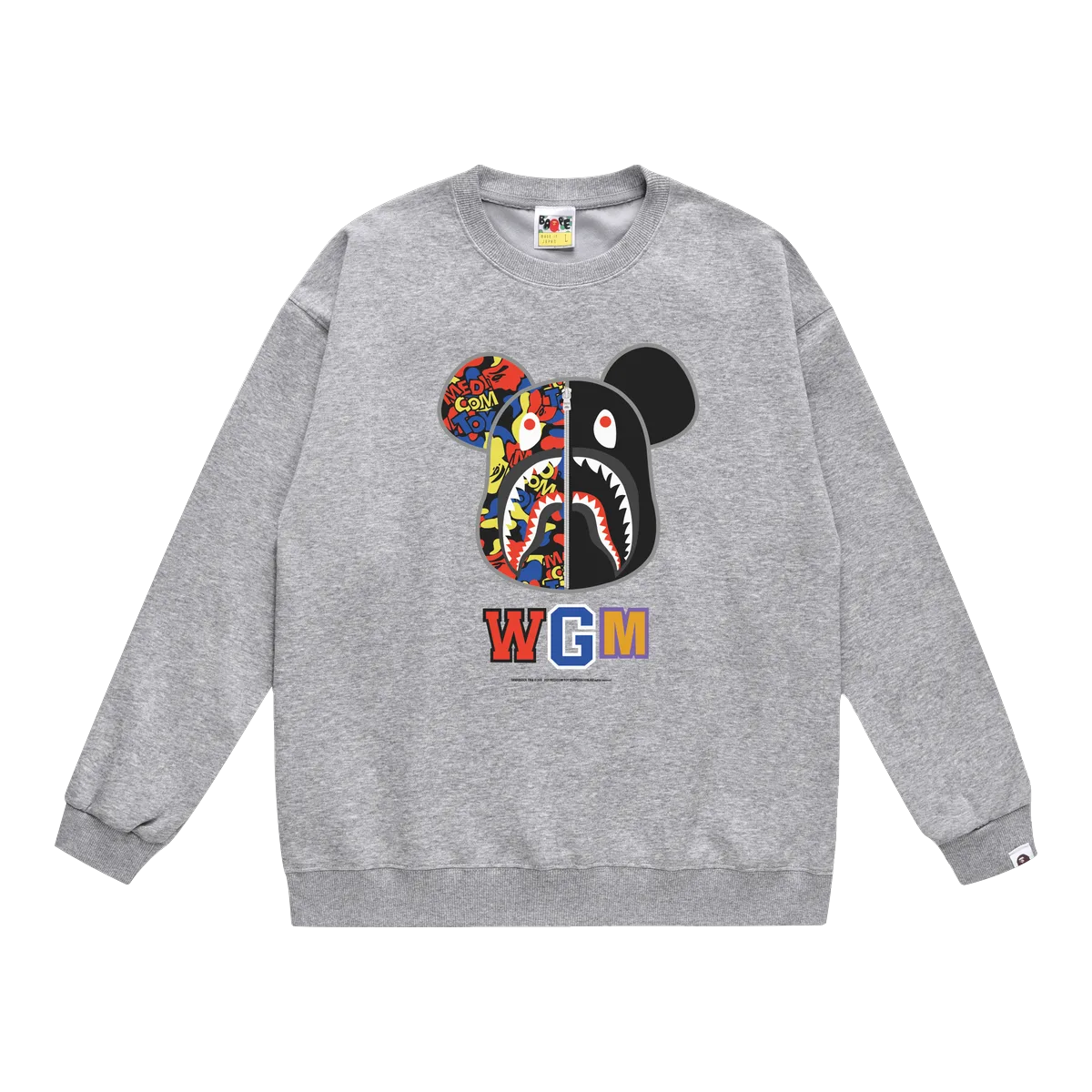 Bape Grey Milo WGM Sweatshirt