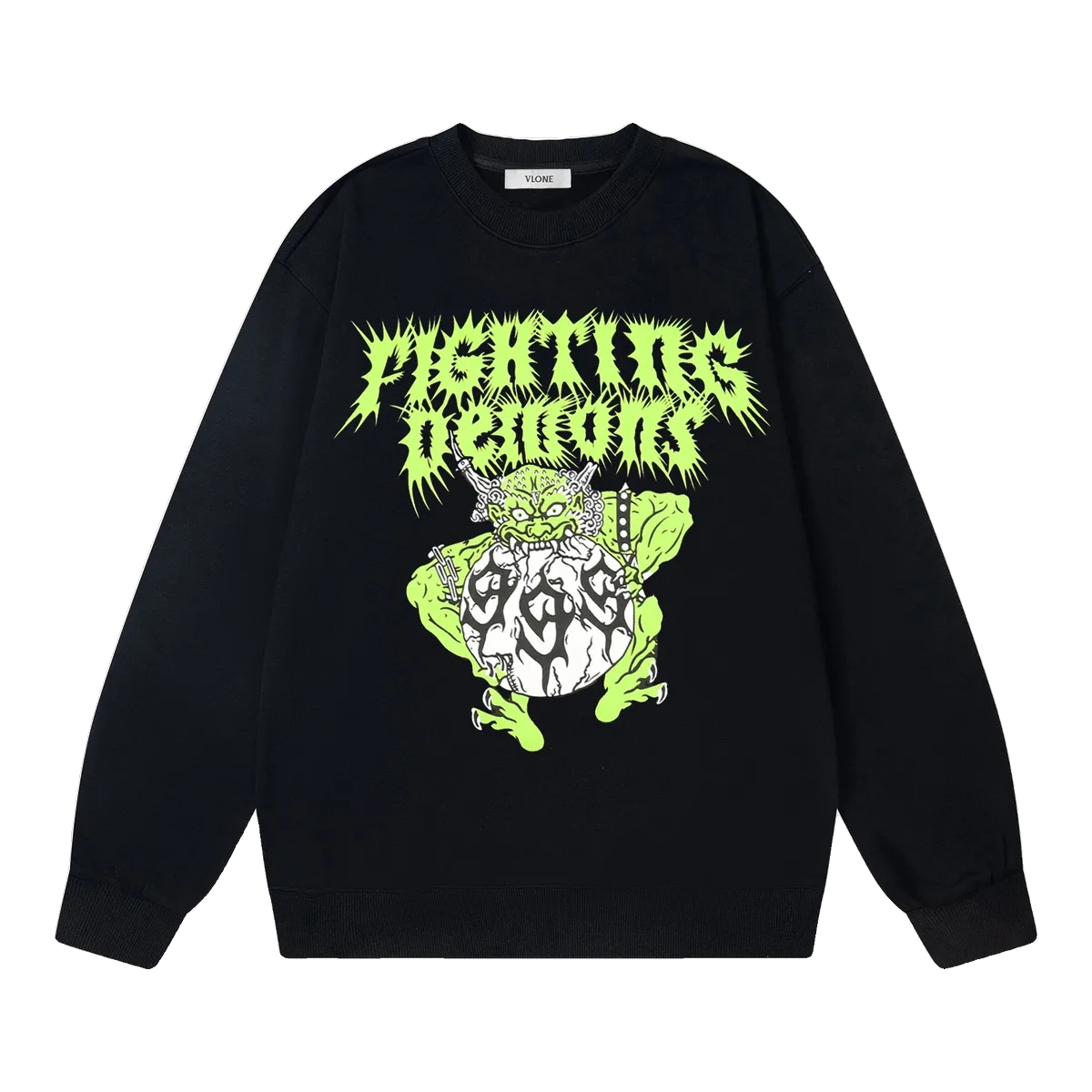 Vlone Black Fighting Demons Sweatshirt