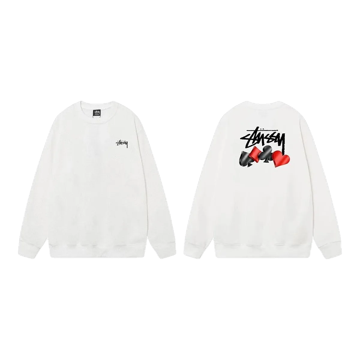 Stussy White Long-Sleeve Tee