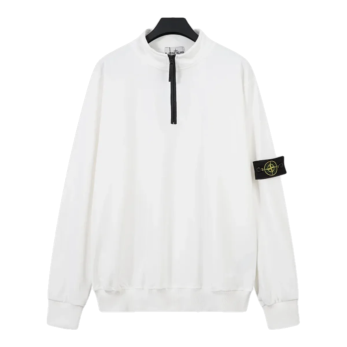 Stone Island White Half-Zip