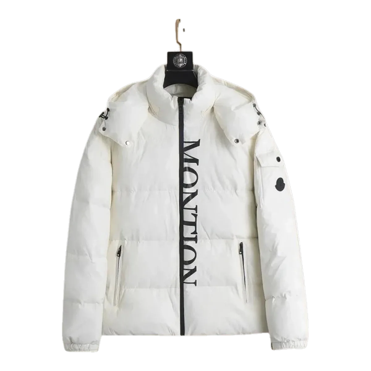 Moncler White Logo Jacket