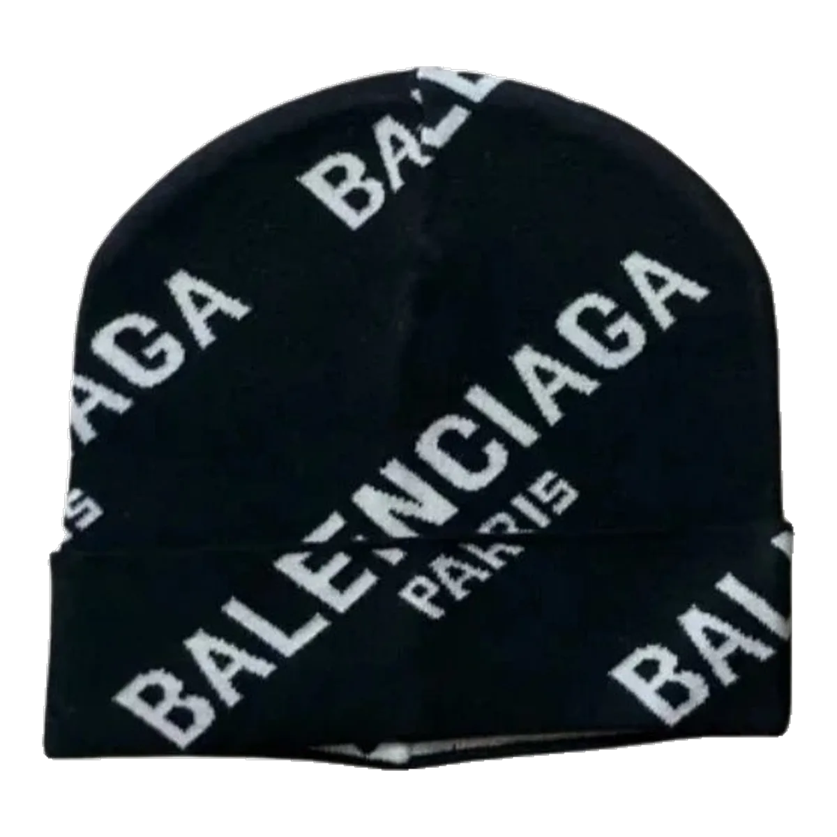 Balenciaga Black Logo Beanie