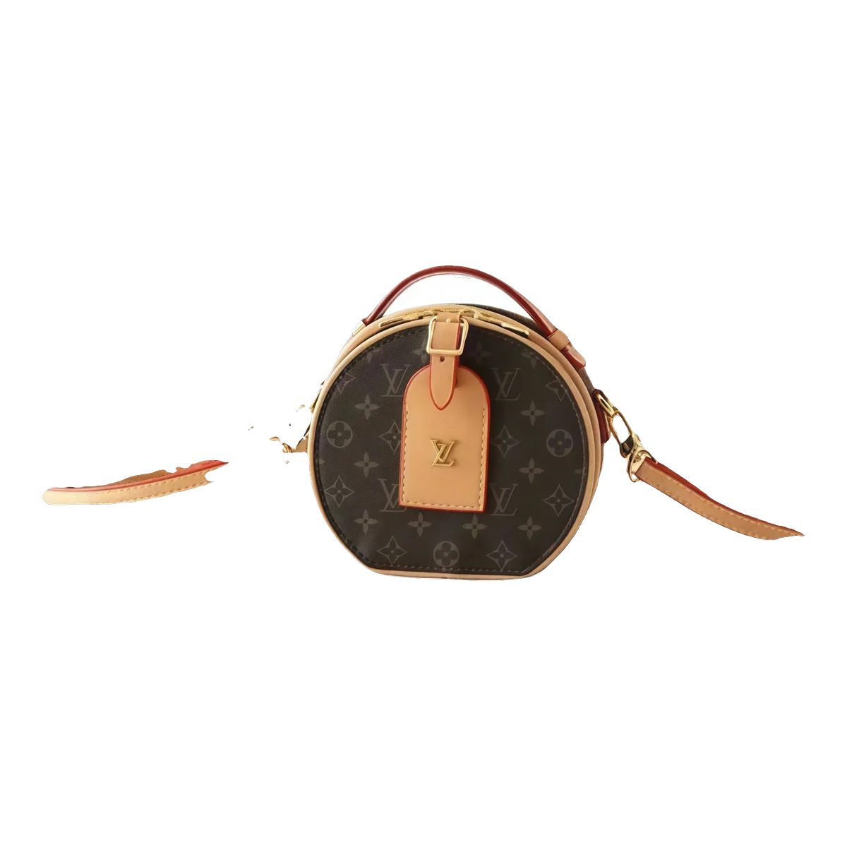 Louis Vuitton Brown Monogram Round Bag