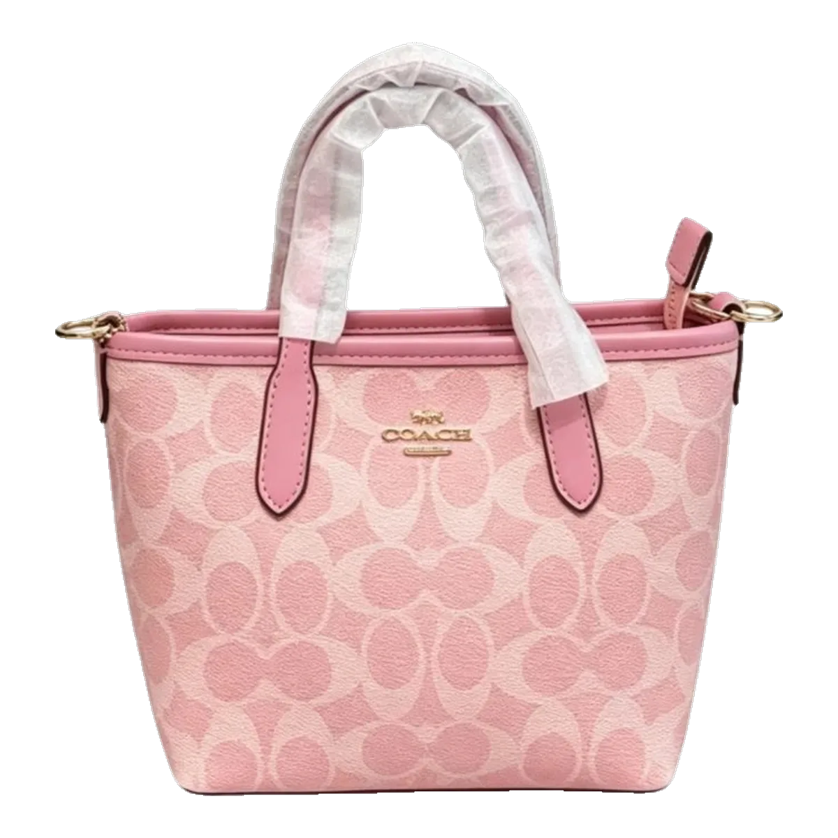 Coach Pink Signature Tote Bag
