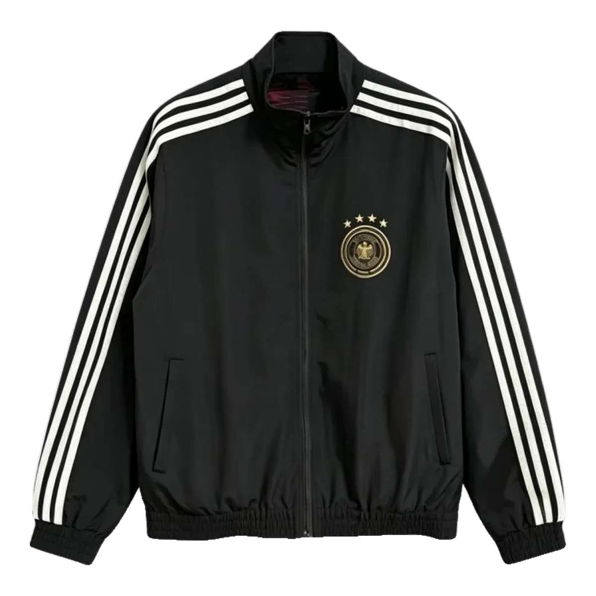 On Black Windbreaker