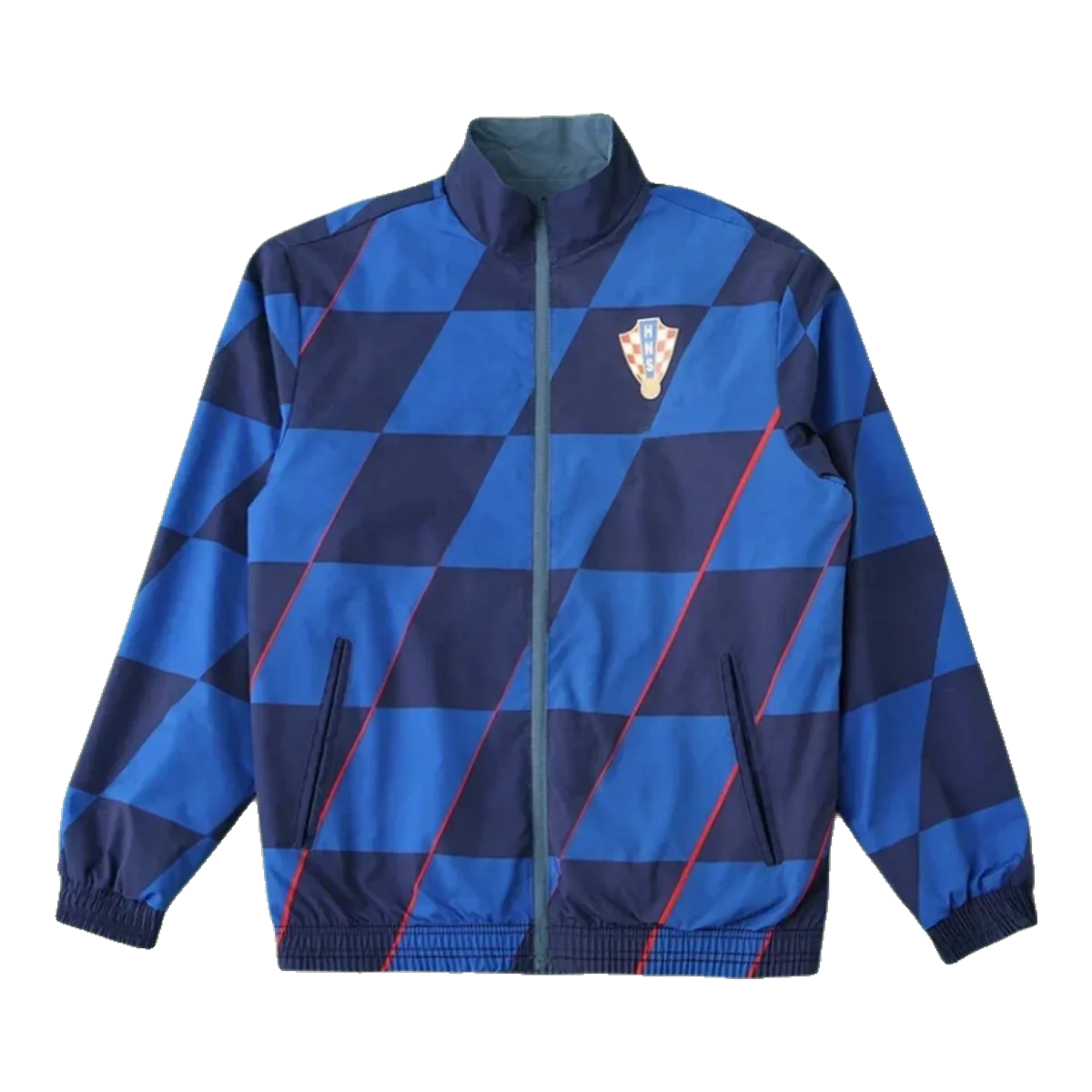 On Blue Windbreaker