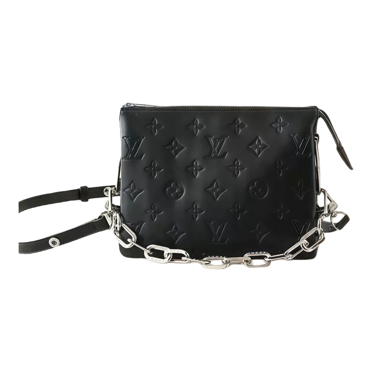 Louis Vuitton Black Leather Crossbody Bag