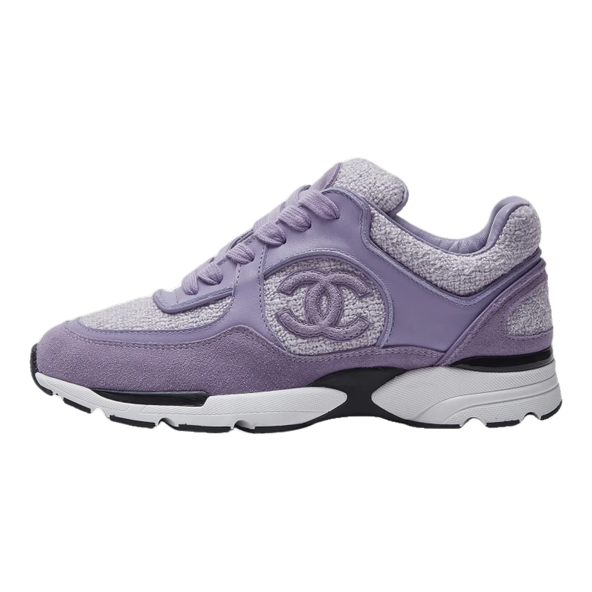 Chanel Purple CC Sneakers