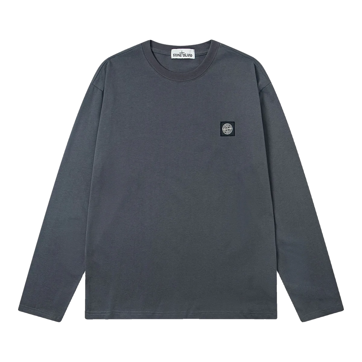 Stone Island Grey Long-Sleeve Tee