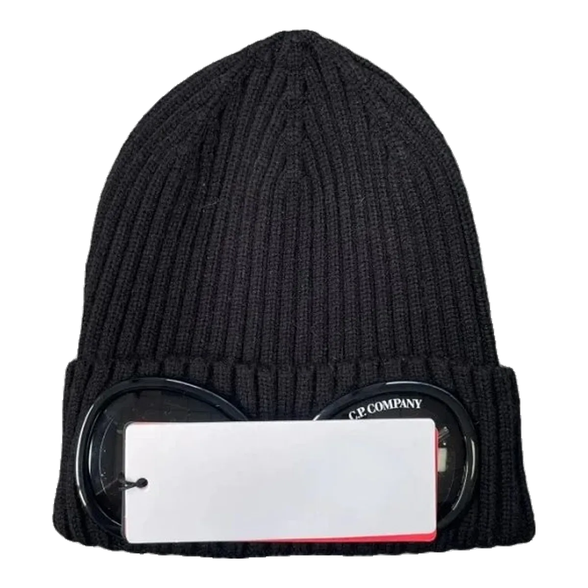 Cp Black Ribbed Beanie