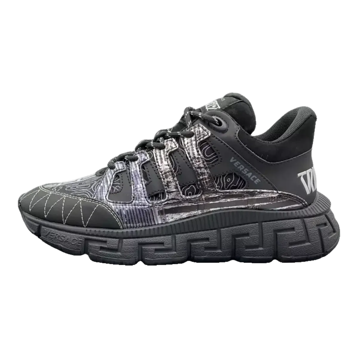 Versace Grey Greca Sneakers