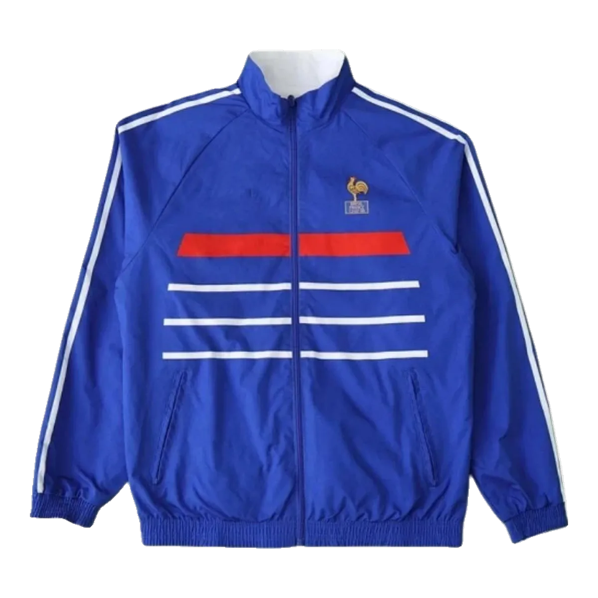 On Blue Windbreaker