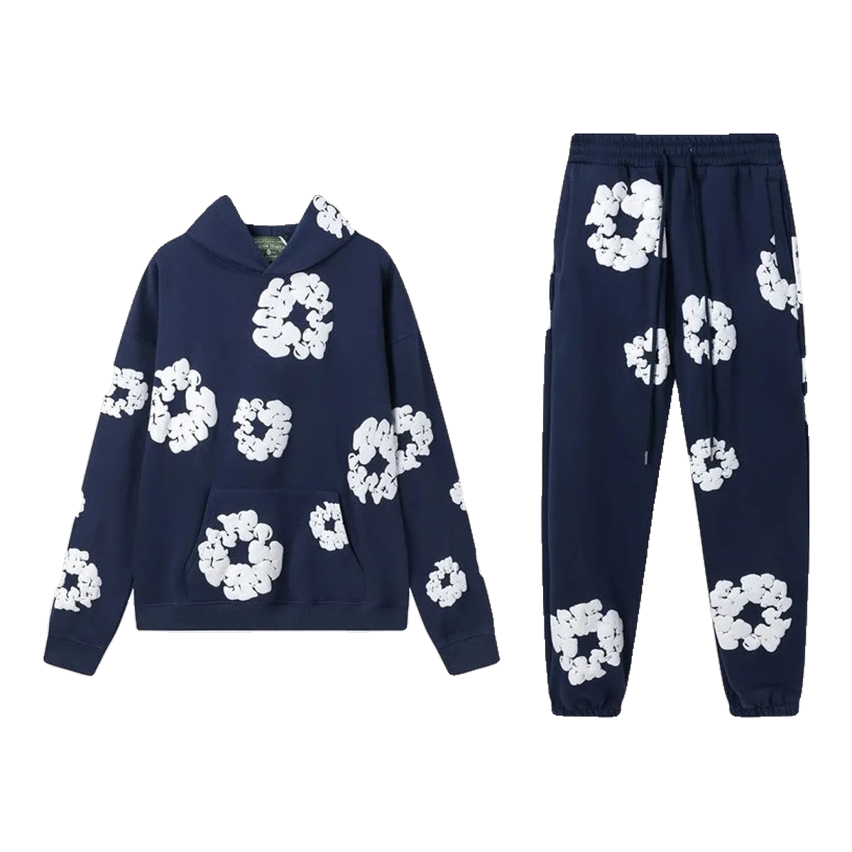 Denim Tears Navy Cotton Wreath Tracksuit