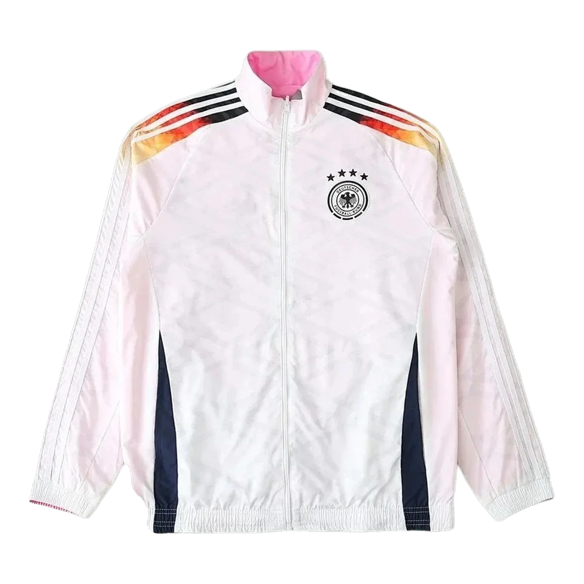On White Windbreaker