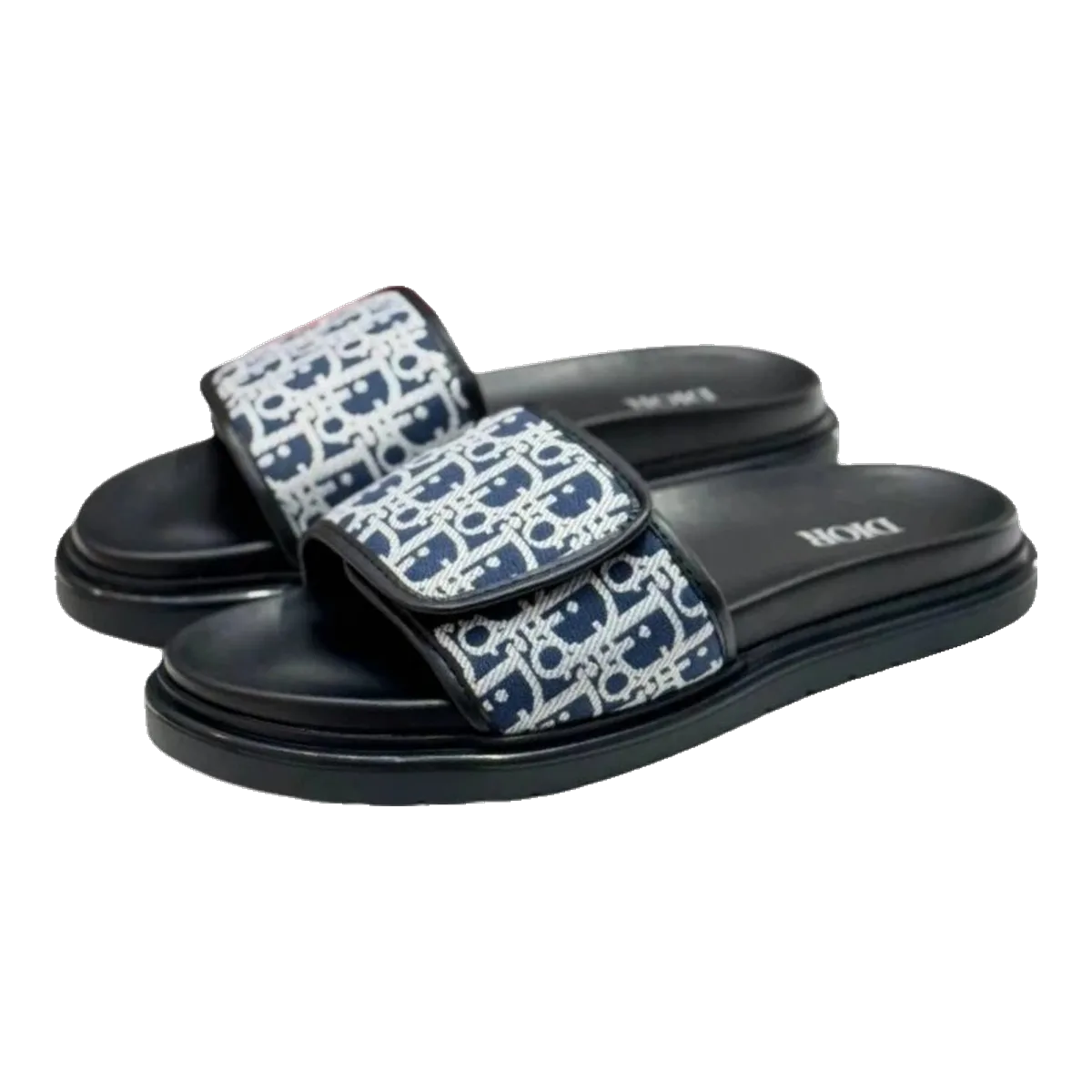 Dior Black Oblique Slides