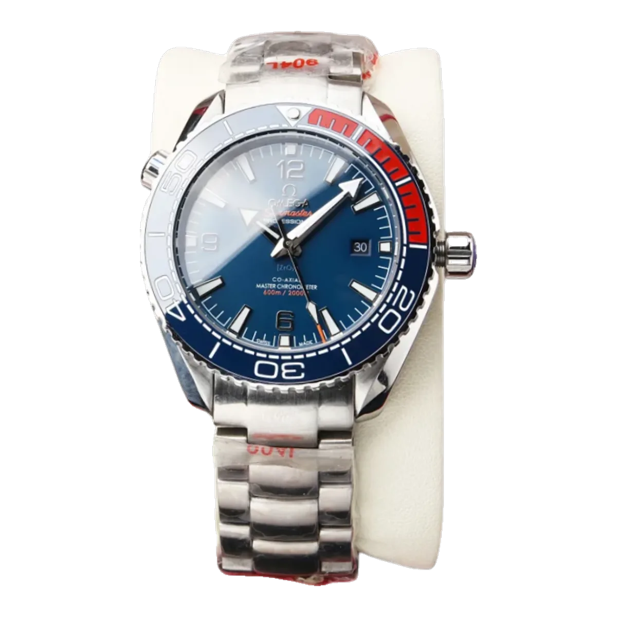 Omega Watch Blue Red Bezel