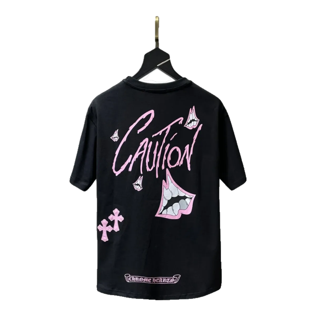 Chrome Hearts Caution Cards Black T-Shirt