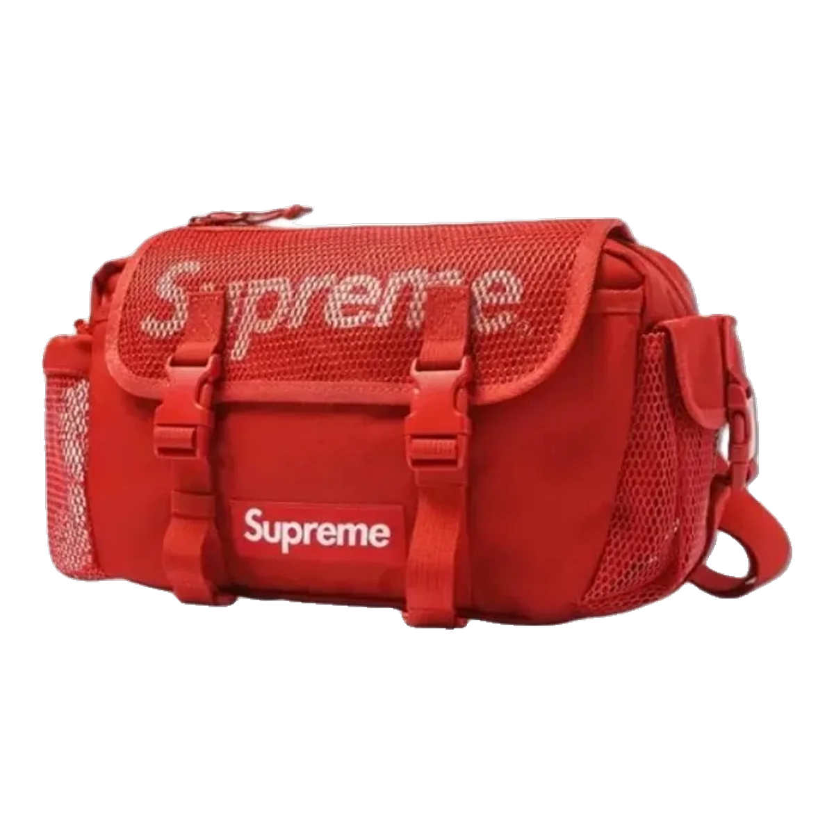 Supreme Red Logo Waist Bag