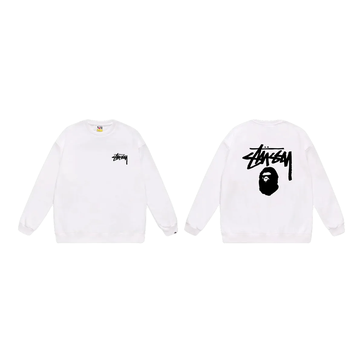 Bape White Logo Sweatshirt