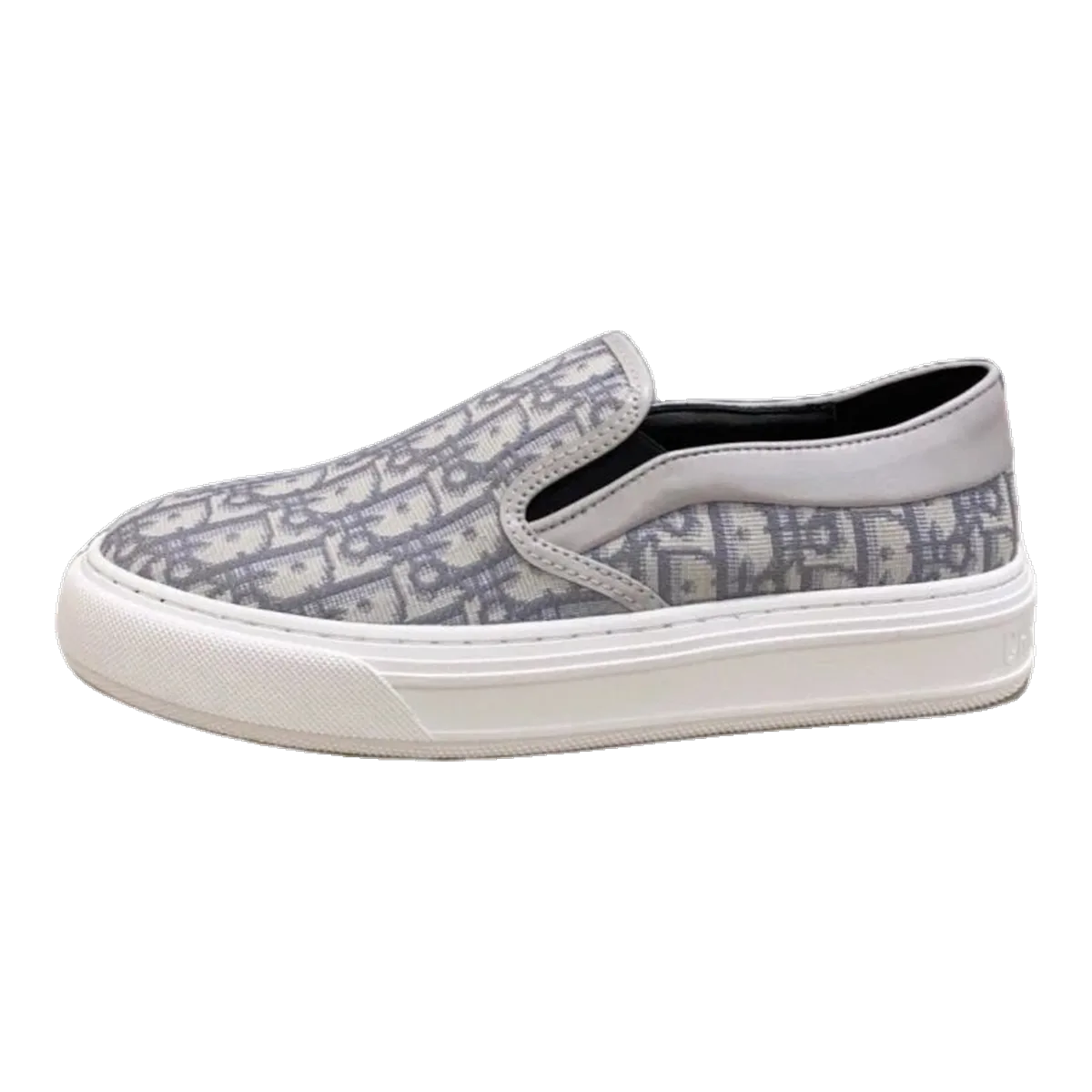 Dior Grey Oblique Slip-On Sneakers