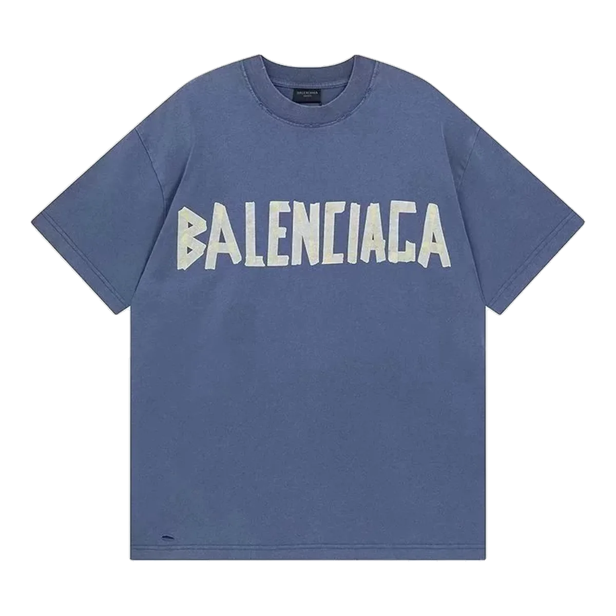 Balenciaga Logo T-Shirt Blue