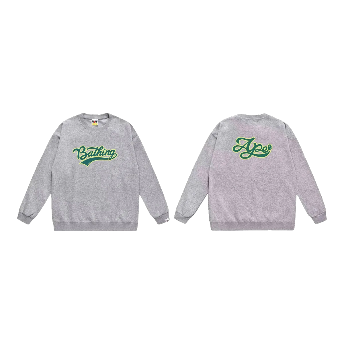 Bape Grey College Logo Sweatshirt