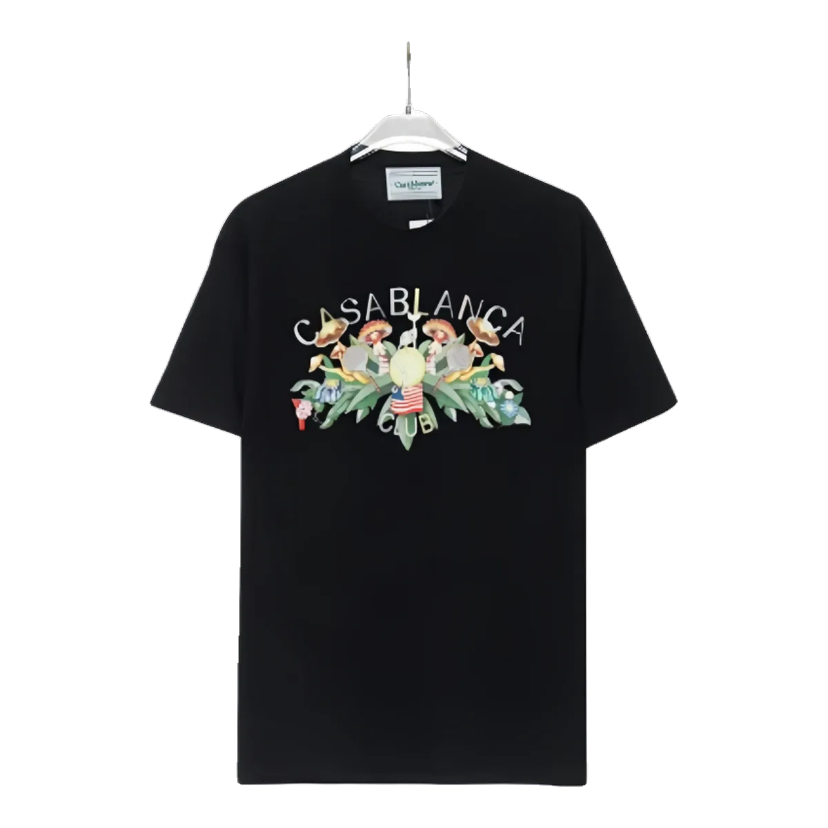 Casablanca Floral Tee Black