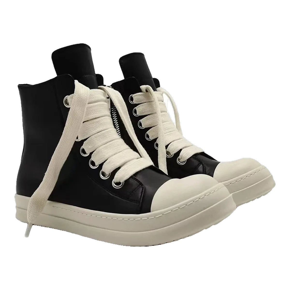Rick Owens High Top Sneakers Black