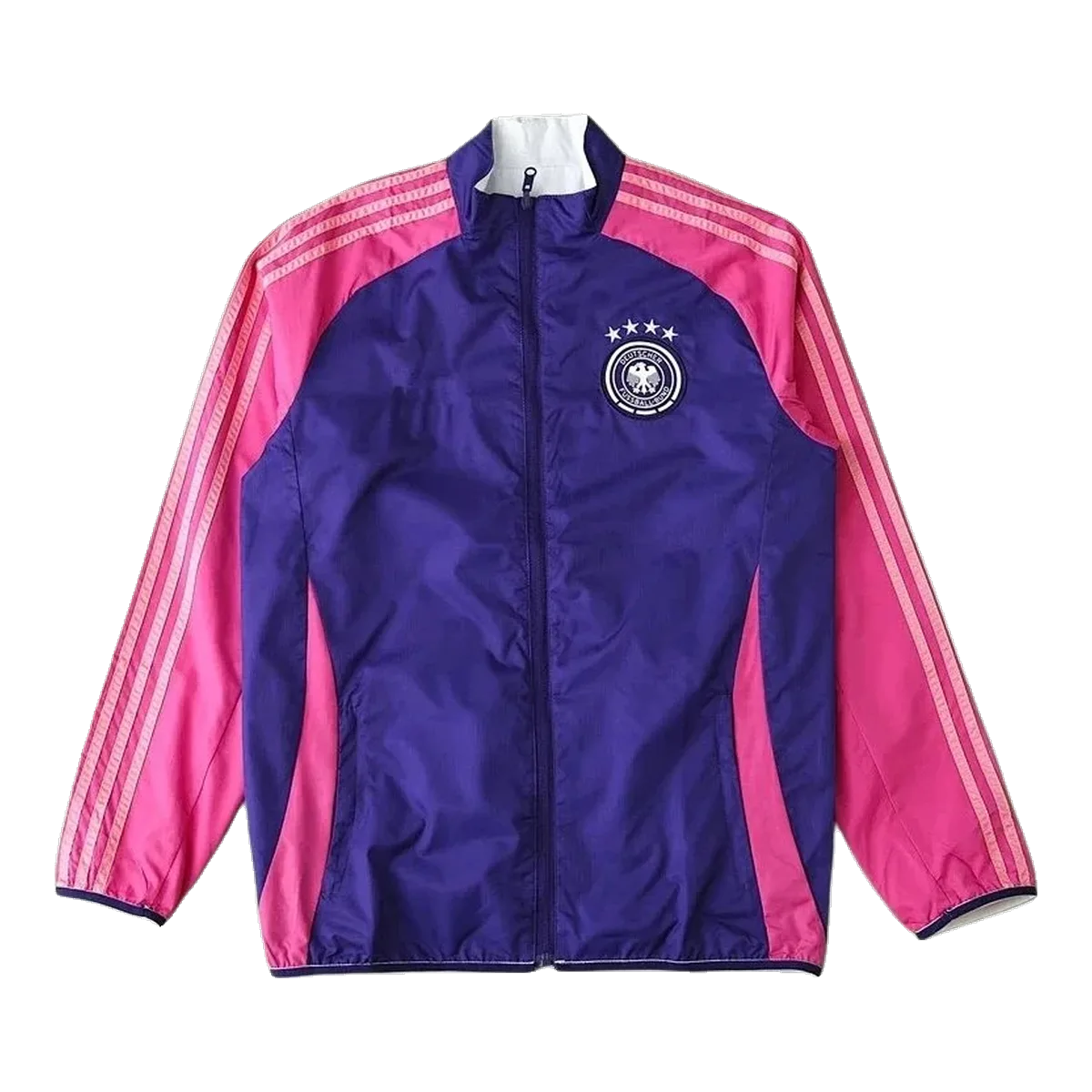 On Purple Windbreaker