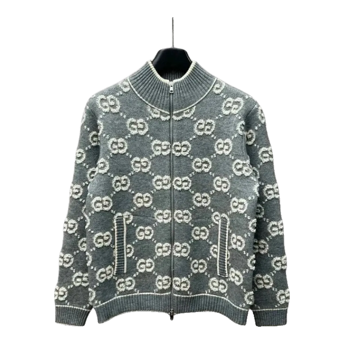 Gucci GG Monogram Coat Grey