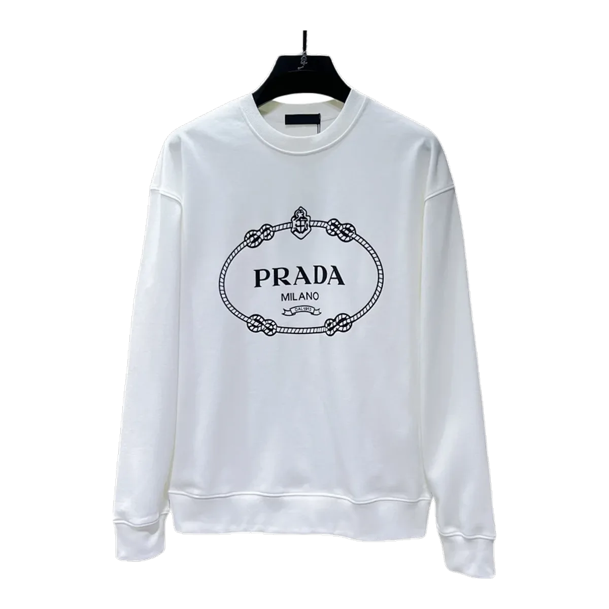 Prada White Sweatshirt Logo
