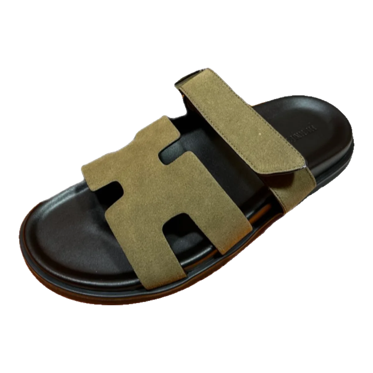 Hermes Chypre Suede Sandal Beige