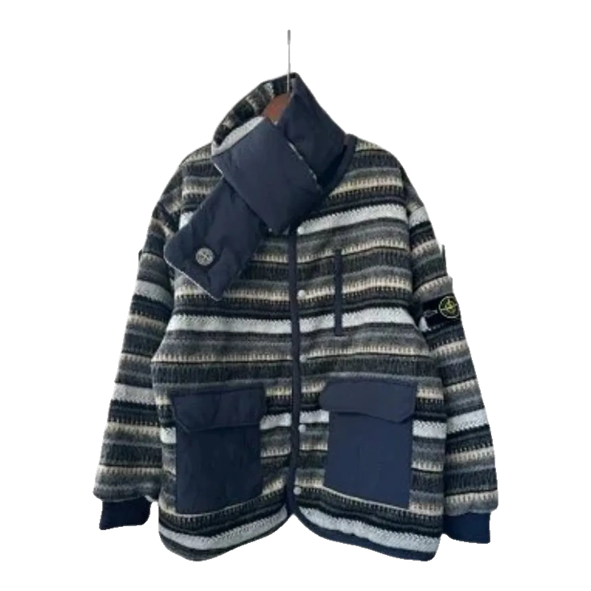 Stone Island Navy Check Jacket