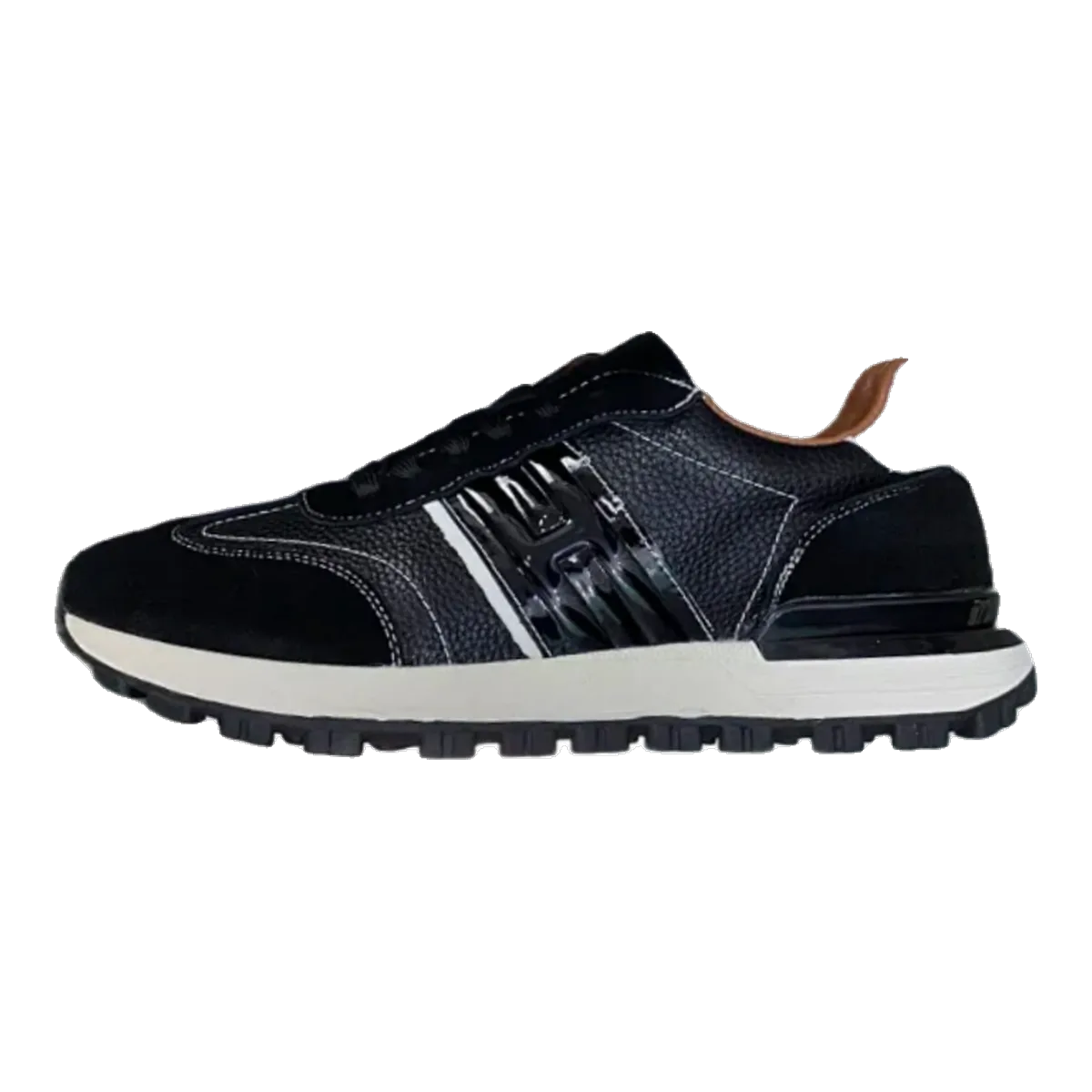 Hermes Navy Knit Sneakers