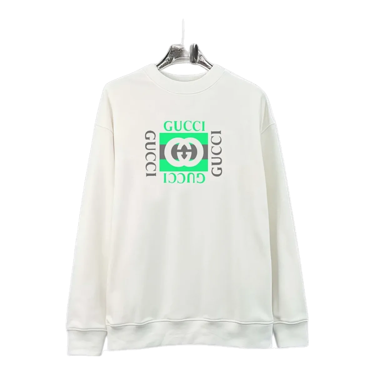 Gucci White GG Logo Sweatshirt
