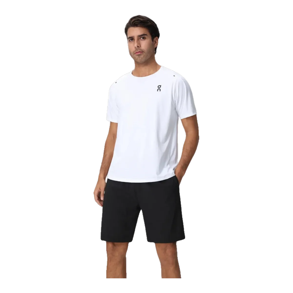 On White T-Shirt