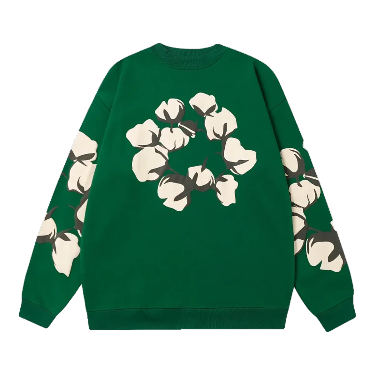 Denim Tears Green Cotton Wreath Sweater