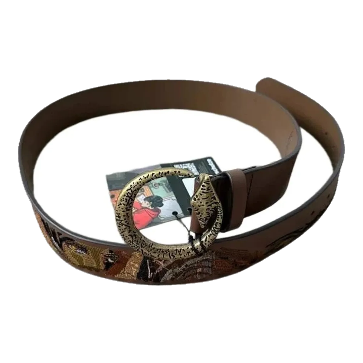 Derschutze White Leather Belt
