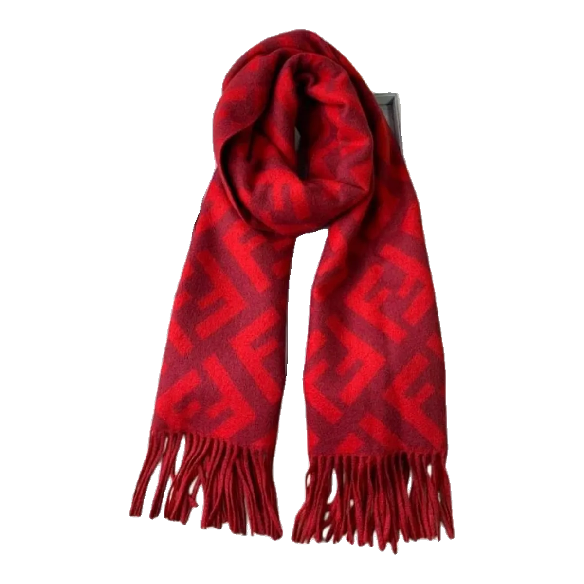 Fendi Red FF Scarf