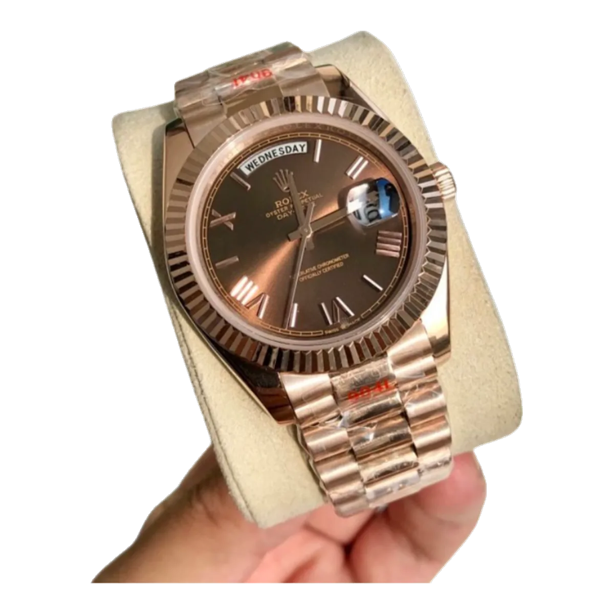 Rolex Watch Brown Dial