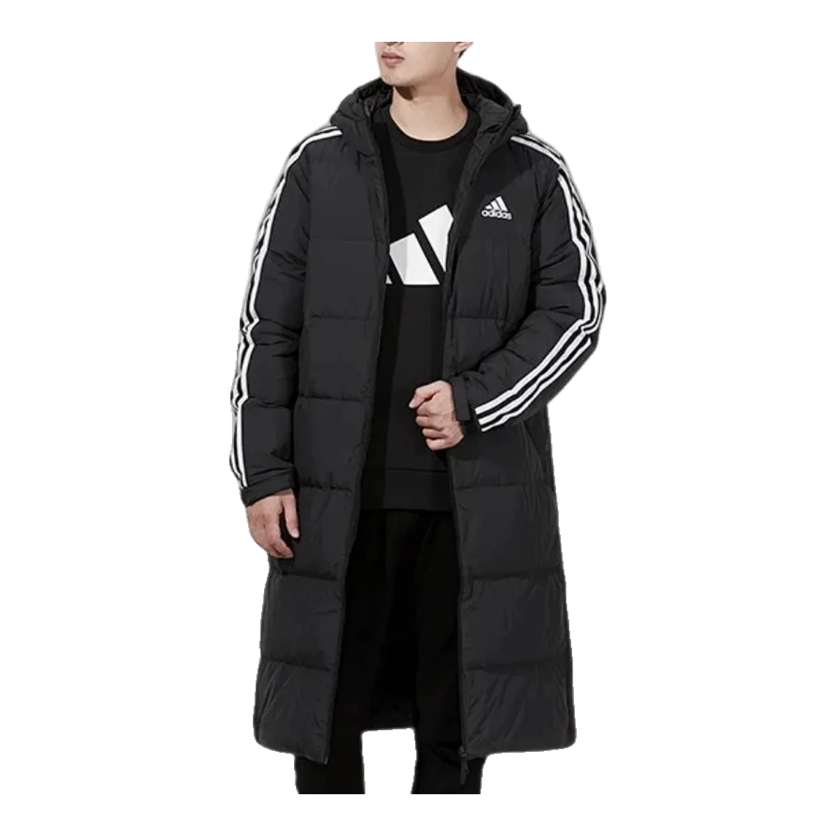Adidas Long Down Coat Black