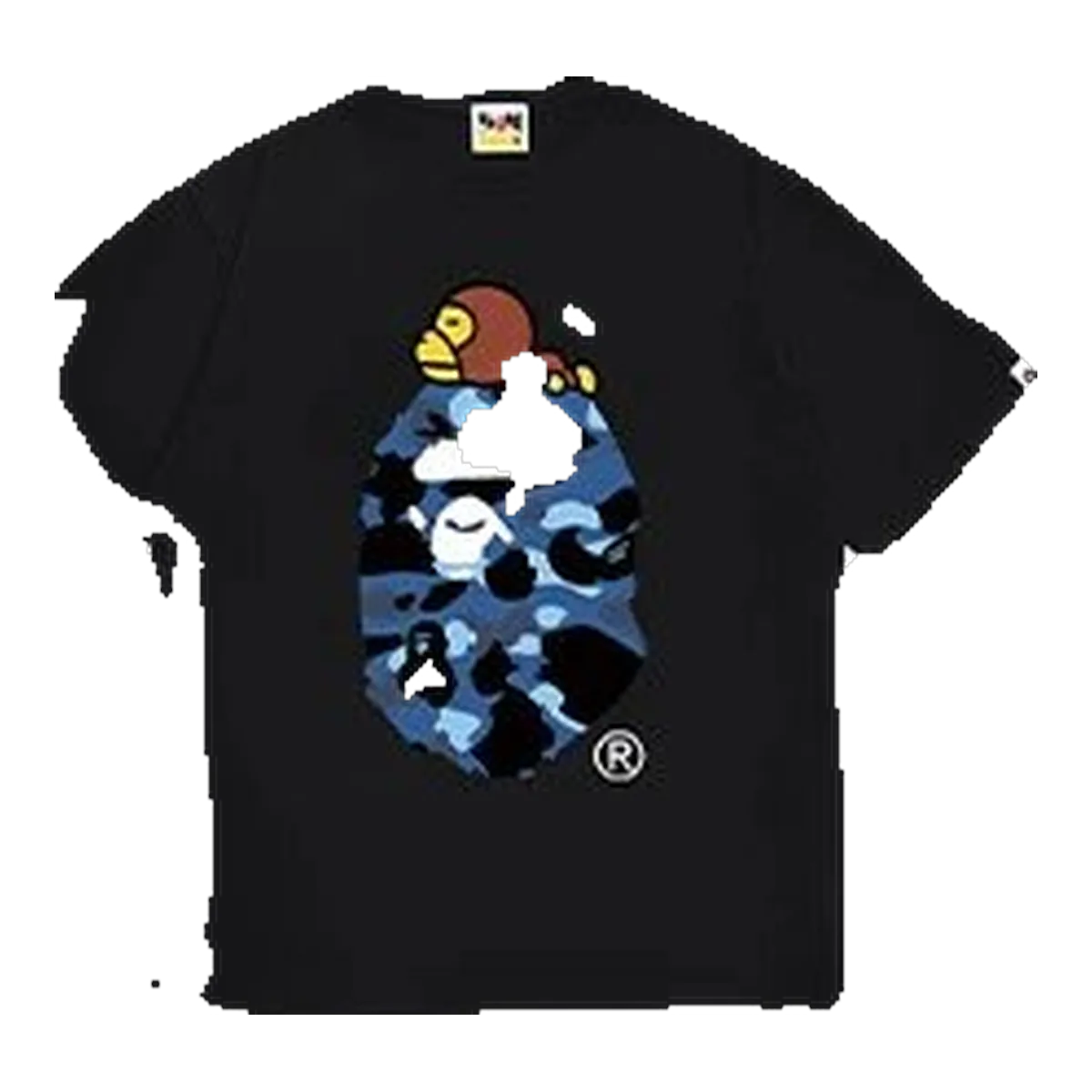 Bape Camo Logo T-Shirt Black