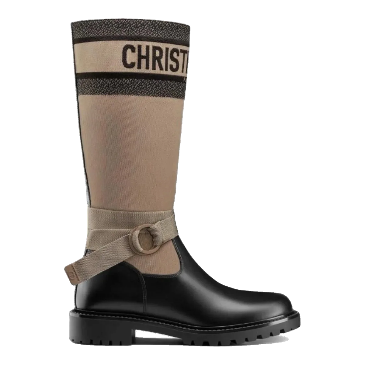 Dior Beige Logo Boots