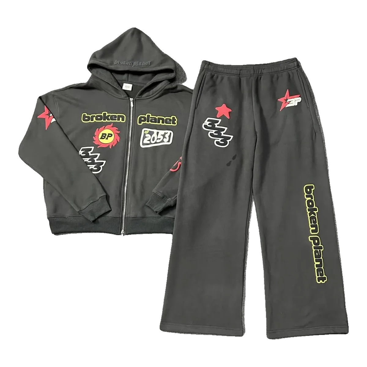 Broken Planet Tracksuit Grey
