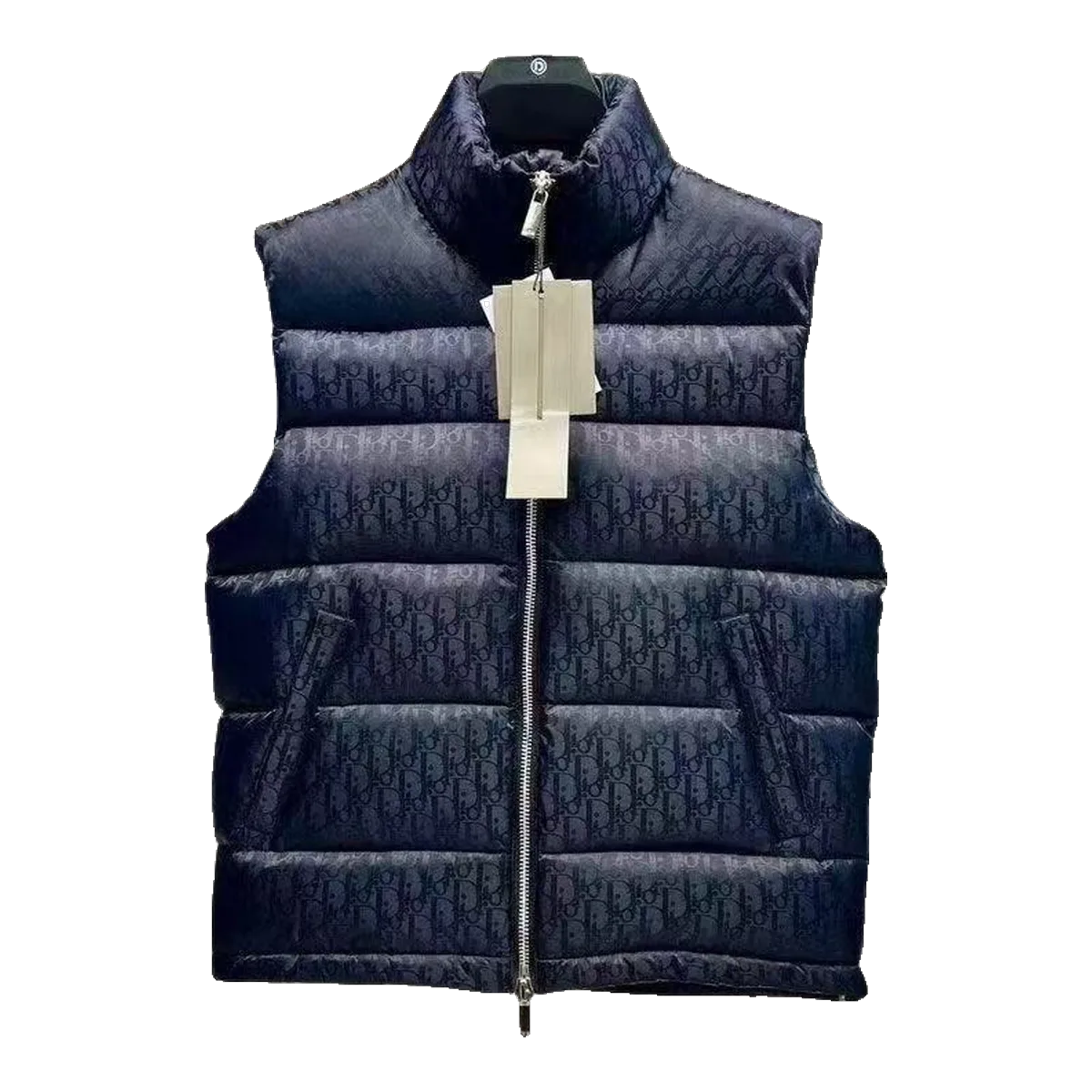 Dior Oblique Puffer Vest Navy