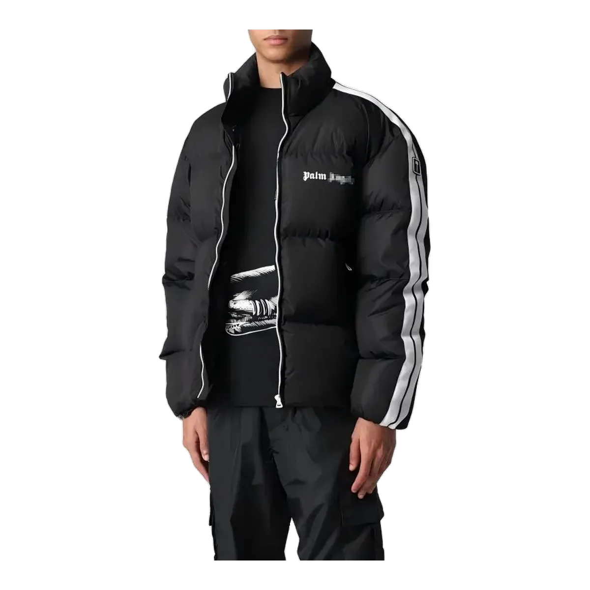 Palm Angels Black Puffer Jacket