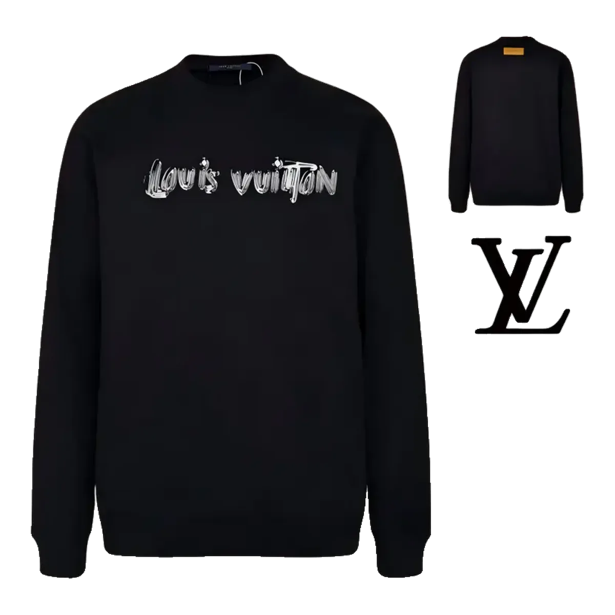 Louis Vuitton Black Logo Sweatshirt
